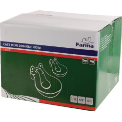 Ketaus gėrimo dubuo su nerūdijančio plieno liežuvėliu 202007FA