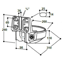 Geriamasis dubuo Mod. 1200-MS¾" SU1001203