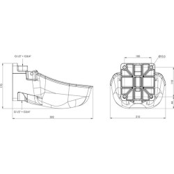 Geriamojo dubenyje KN50 yra adapterio plokštė 221755KER