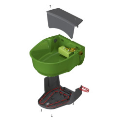 Plūdinis dubuo plastikinis šildomas Mod. SH30-24-RH 222065