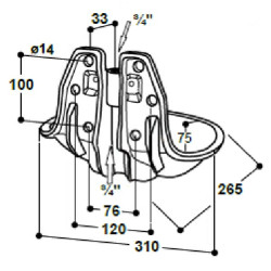 Drinking Bowl Mod. 19R-MS¾" SU1000198