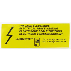 Įspėjamasis lipdukas, įspėjimas apie elektros smūgį LA BUVETTE BUC180