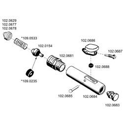 Vožtuvo korpusas montuojamas SU1020681