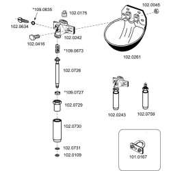 Vožtuvo apatinė dalis SU1020759