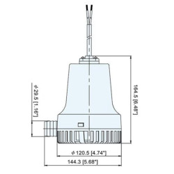 Karterio siurblys 12V + 8 metrai Kabelis WE12009N