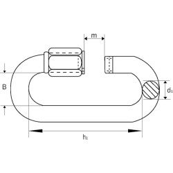 Greita nuoroda Ø9mm x 90mm NG09S