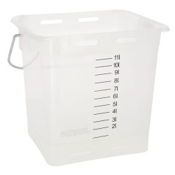 Maitinimo kibiras 13l, baltas transp., su svarstykle, be prieziu. 14284