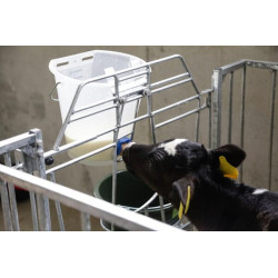 Šėrimo kibiras baltas skaidrus su FixClip 8L 14235