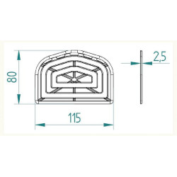 Rūšiavimo skydelis 115 x 80 cm 12702