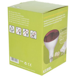 Infraraudonųjų spindulių lempa 150W raudona 22244KER