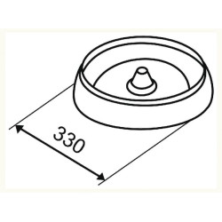 Paršelių lesyklėlė 330 mm 501330FA