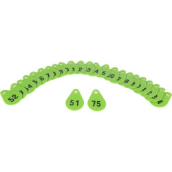 Lanksti kaklo plokštelė Nr.51-75 žalia 3990500000045175