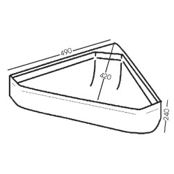 Kampinis tiektuvas žalias, 21 l 1620100214