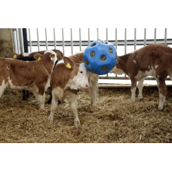 Pašarų žaidimo kamuoliukas mėlynas arkliams 3210385KER