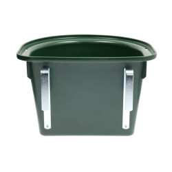 Nešiojama ėdžia su metaliniais kabliukais, žalia 3285