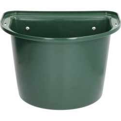 Nešiojama ėdžia su metaliniais kabliukais, žalia 3285