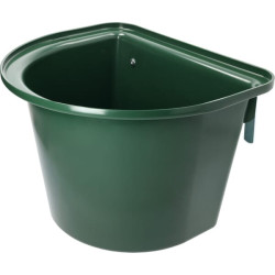 Nešiojama ėdžia su metaliniais kabliukais, žalia 3285