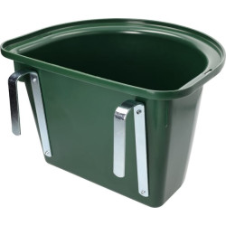 Nešiojama ėdžia su metaliniais kabliukais, žalia 3285