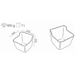 Lesyklėlė 7 L Modelis 109 Juoda 162010907