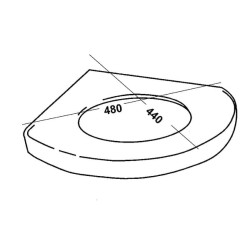Neišsiliejantis kraštas skirtas 1620-100215 1620100313