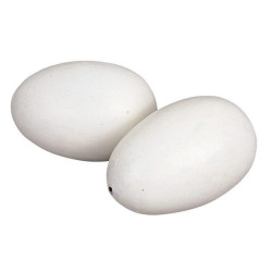 Dirbtinis lizdinis kiaušinis Baltas medyje, 2 vnt 1646706012