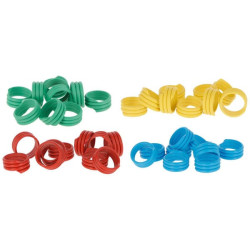 Spiralinės kojų juostos, Ø16mm 20vnt geltona 72106KER