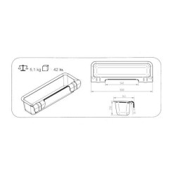 Kabliukas 100cm 42l modelis 1000 1620100001