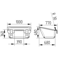 Kabliukas 100 cm 180 l modelis 1800 180003