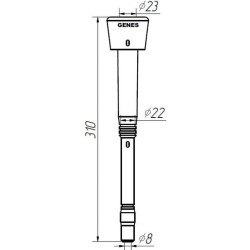 Melžimo įdėklai prisitaiko. Alfa Laval 960016, Agromilk-Czechy, Ø 8mm 1580GS03