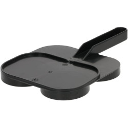 Pieno tyrimo padėklas juodas 1580AM00012