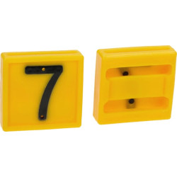 Ženklinimo numeris, Nr.7 geltona 45x45mm 306007FA