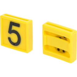 Ženklinimo numeris, Nr.5 geltona 45x45mm 306005FA