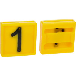 Ženklinimo numeris, Nr.1 ​​geltonas 45x45mm 306001FA