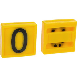 Žymėjimo numeris, Nr.0 geltonas 45x45mm 306000FA