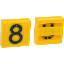 Ženklinimo numeris, Nr.8 geltona 45x45mm 306008FA
