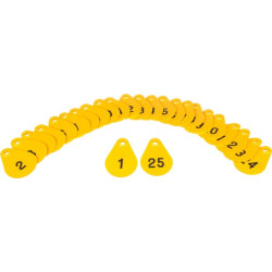 Lanksti kaklo plokštelė Nr. 26-50 žalias 3990500000042650