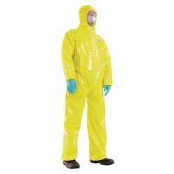 Neperšlampamas vienkartinis kombinezonas, 3XL dydis, geltonas, Honeywell 4503000XXXL