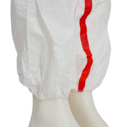 Vienkartinis kombinezonas, M dydis, baltas/raudonas, 3M 4565M