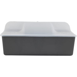 Dviguba jauko dėžutė su permatomu dangteliu PEST230503