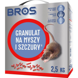 Granulės nuo pelių ir žiurkių Bros, 2,5 kg 1594010250