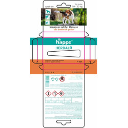 HAPPS Herbal - vabzdžius atbaidantys lašai vidutinio dydžio šunims, 10-20 kg 15941613