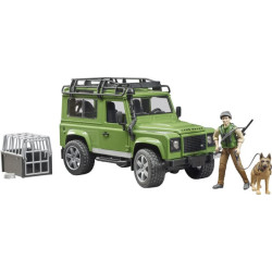 Universalas Land Rover Defender su miškininku ir šunimi U02587