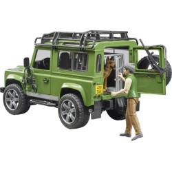 Universalas Land Rover Defender su miškininku ir šunimi U02587