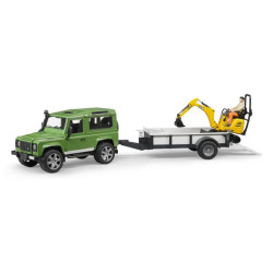 Land Rover su priekaba + ekskavatorius U02593