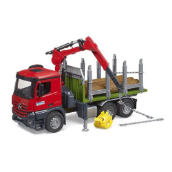 MB Arocs Miškovežis su krovimo kranu, greiferis, 3 rąstai U03669