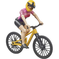 Kalnų dviratis su dviratininku U63111