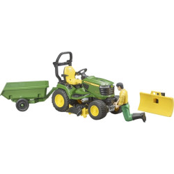 John Deere vejos traktorius su priekaba ir sodininku U62104