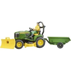 John Deere vejos traktorius su priekaba ir sodininku U62104