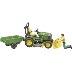John Deere vejos traktorius su priekaba ir sodininku U62104