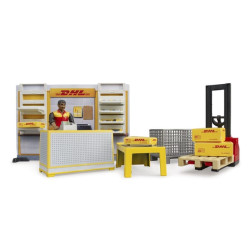 DHL parduotuvė su rankiniu padėklų vežimėliu, bworld U62251